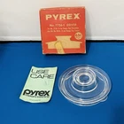 Vintage Pyrex Flameware Percolator Glass Coffee Pot LID ONLY 7756-C Original Box