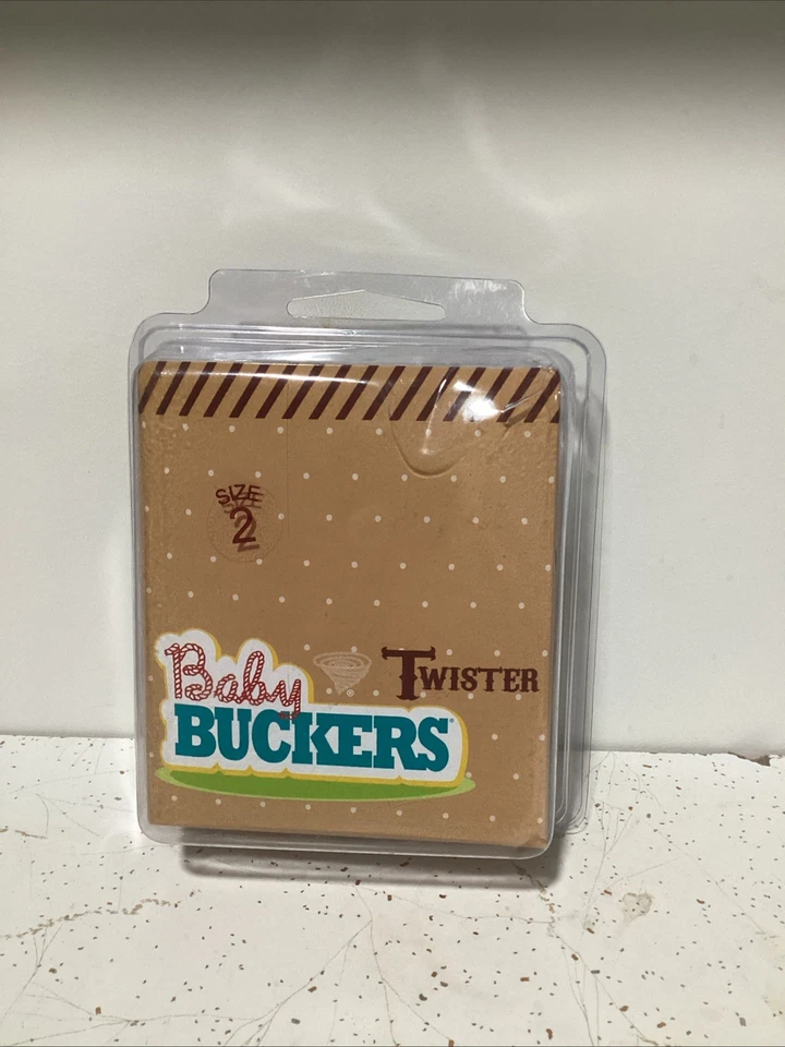 Twisters Baby Buckers Talla 2 Cuero Marrón con Borde Rosa Foto 2 de 2