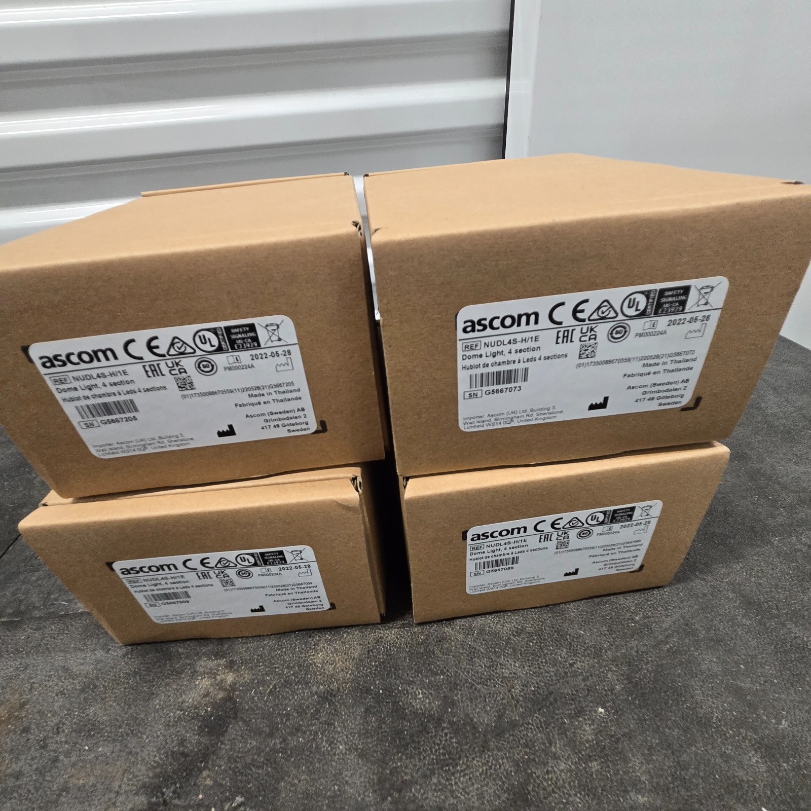 Ascom NUDL4S-H/1E Dome Light 4 Section Patient Call Light