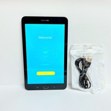 8" AT T SAMSUNG Galaxy Tab E, SM-T377A 4G LTE Wi-Fi Tablet 16GB  Cable Bundle