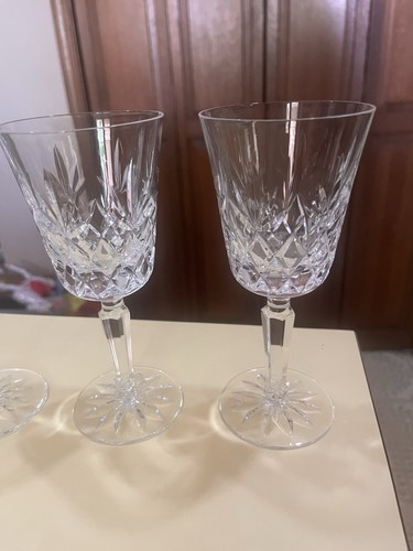 "3 vasos de vino Lenox EE. UU. Charleston corte cristal Lenox grabado vástago de 6 3/4""" - Imagen 3 de 10
