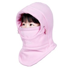 Kids Children's Balaclava Hat Fleece Ski Face Mask Winter Cap Adjustable Doub...