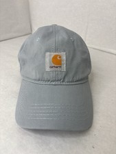 Carhartt Hat Workwear Light Blue/Grey Logo Hat Cap Adjustable One Size Unisex