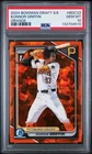 2024 Bowman Chrome Draft Sapphire S/E Konnor Griffin Orange Refractor /25 PSA 10
