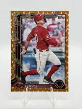 2025 Topps Holiday🎄Gold Holiday Lights🎄#H67 Austin Hays - Cincinnati Reds 