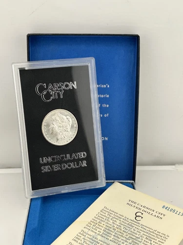 1884-CC $1 Morgan Dollar CARSON CITY GSA 90% Silver Uncirculated Coin with OGP