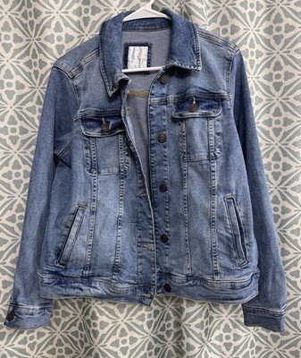 LC Lauren Conrad Women s Large Blue Denim Jacket
