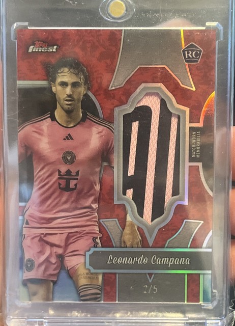 2024 Topps Finest MLS RC Finest Fabric Relic Leonardo Campana 2/5 Match Worn