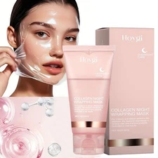 Collagen Night Wrapping Mask Overnight Peel-Off Mask Facial Moisturizing Mask