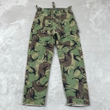 60s Vtg Military 1968 Pattern British Army DPM Camo Pants Trousers 31x30 *worn