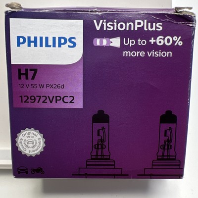 Phillips Vision Plus H7 12V 55W PX26d 12972VPC2