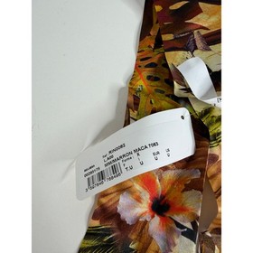 NEW Lise Charmel Silk Skinny Scarf Floral Marron/Maca