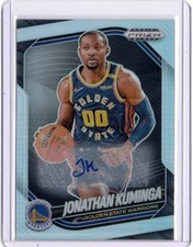 2024-25 Panini Prizm Black Jonathan Kuminga Silver Auto #122