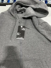 J.COME PULLOVER COTTON SWEATER - SIZE: MEN 2XL - CHARCOAL