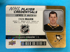 Evgeni Malkin NHL Player Credentials Level 1 Access 2018-19 MVP Hockey NHL-EM