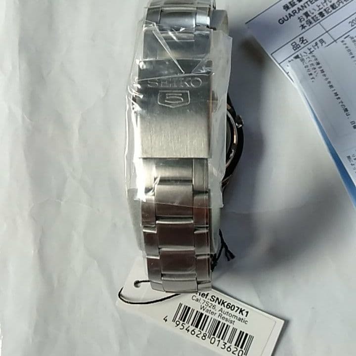 Seiko 5 Automatic Watch Model 21J Black Dial Japan Import Unused image 2