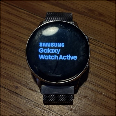 #ad Samsung Galaxy Watch Active 40mm Silver Stainless Steel Band Android $200.00