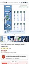 Image of Oral-B PRO Braun Precision Clean Replacement Toothbrush Heads - Pack of 7