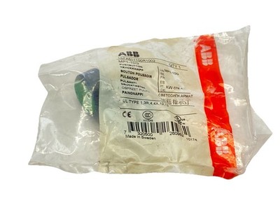 ABB 1SFA611100R1002 22mm Momentary Flush Green Pushbutton MP1-10G