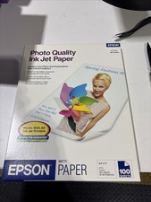 Epson Matte Finish Photo Paper 8,5 X11 Ink Jet Printer 100 Sheets 41062 NEW