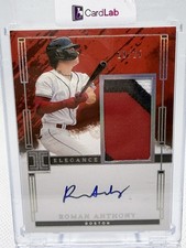 2024 Panini Impeccable Roman Anthony Elegance Holo Silver /25 Auto Patch RC