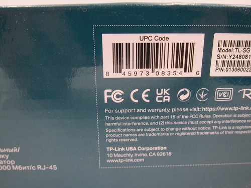 TP-Link 24 Port Gigabit Ethernet Switch Desktop Rackmount *READ* - Picture 6 of 7