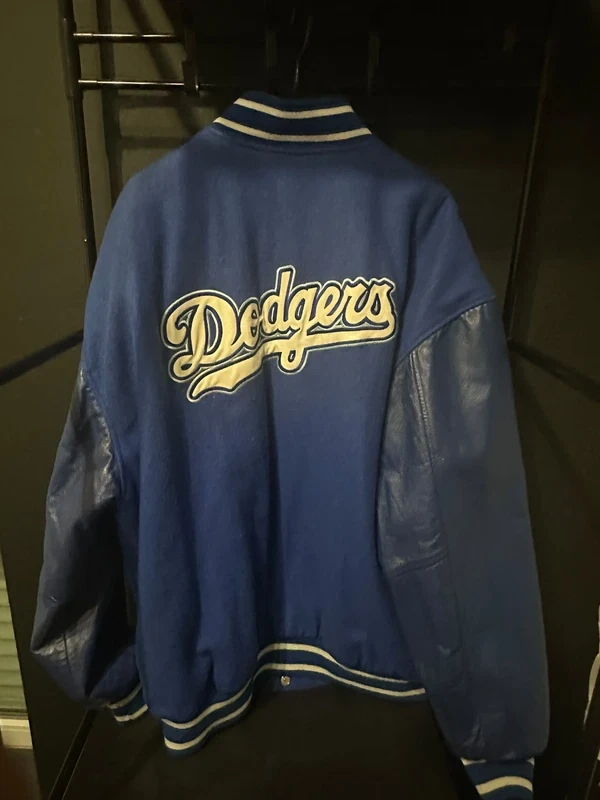 Vintage 90s Jeff Hamilton MLB Dodgers Reversible Jacket - product detail image 2