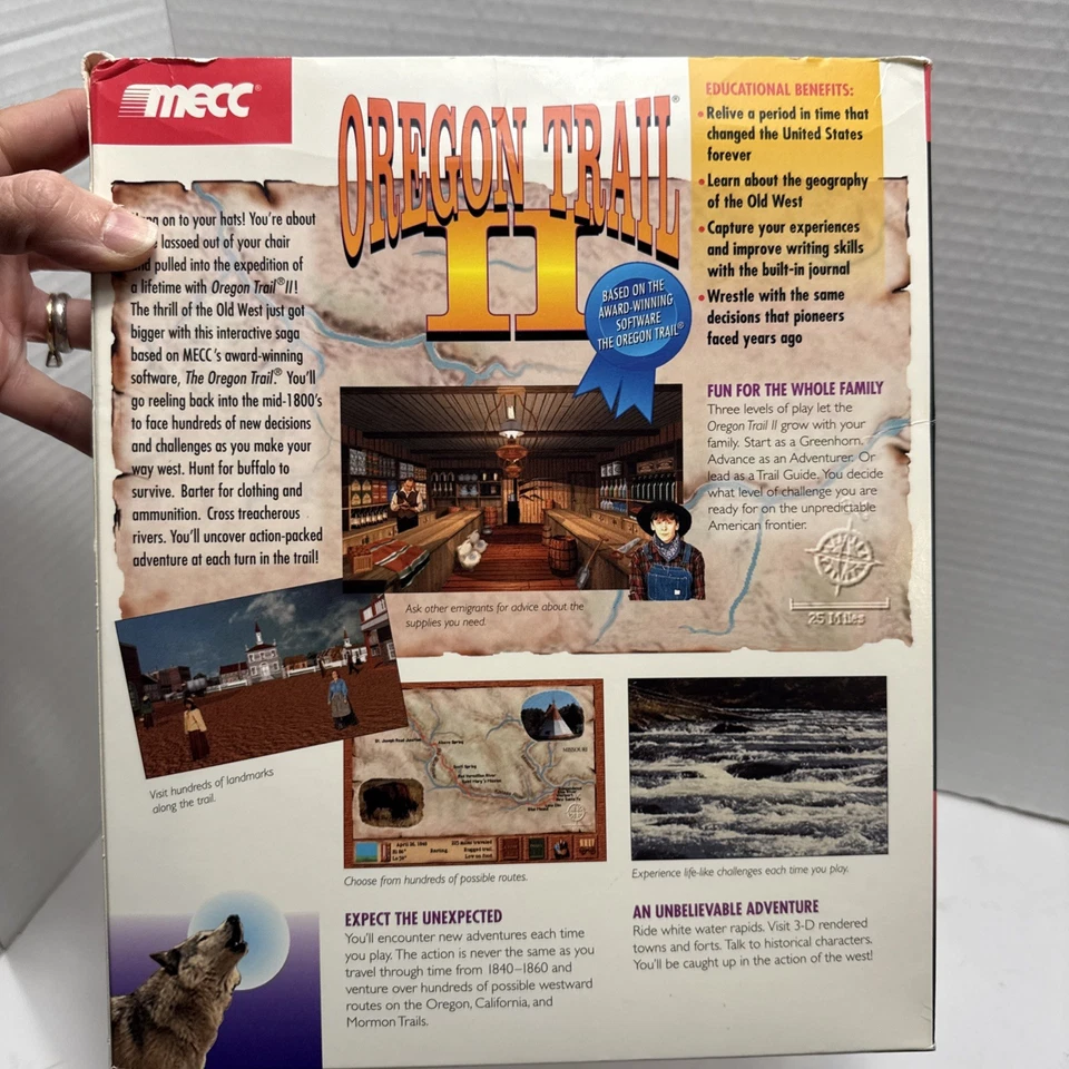 Vintage Oregon Trail II CD-ROM for PC Or Macintosh MECC (1994)  With Box & VHS - Image 4 of 4