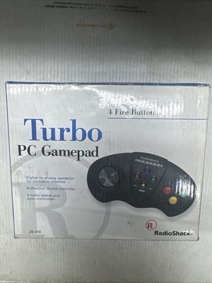 Turbo PC Gamepad RadioShack 4 Fire Buttons