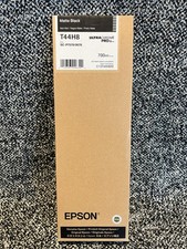GENUINE Epson Matte Black Ink Cartridge T44H8 Date: August 2028