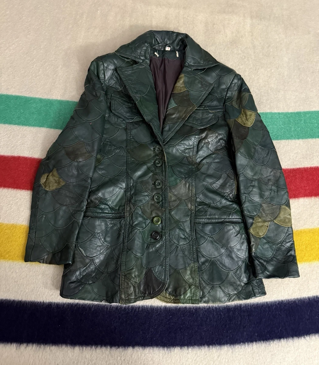 Green Leather 1970s Vintage Coats, Jackets & Vests for Women for