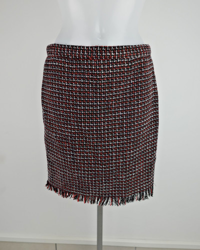 Moschino Cheap and Chic, Moschino Cheap&Chic Vintage Plaid Mini Skirt Woman Size 40 High Waist Fringe