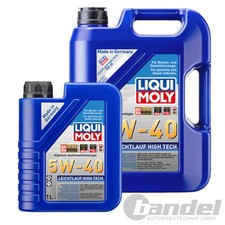 1x5L+1x1L LIQUI MOLY MOTORÖL LEICHTLAUF HIGH TECH 5W40 passend für VW 502/505.00