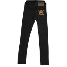 Vintage 90s Ralph Lauren Challenge Cup Crest Blue Label Gray Womens Jeans 26