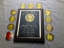 7x9 Cherry Finish Custom Engraved Plaque. FREE Shipping and Unlimited Engraving