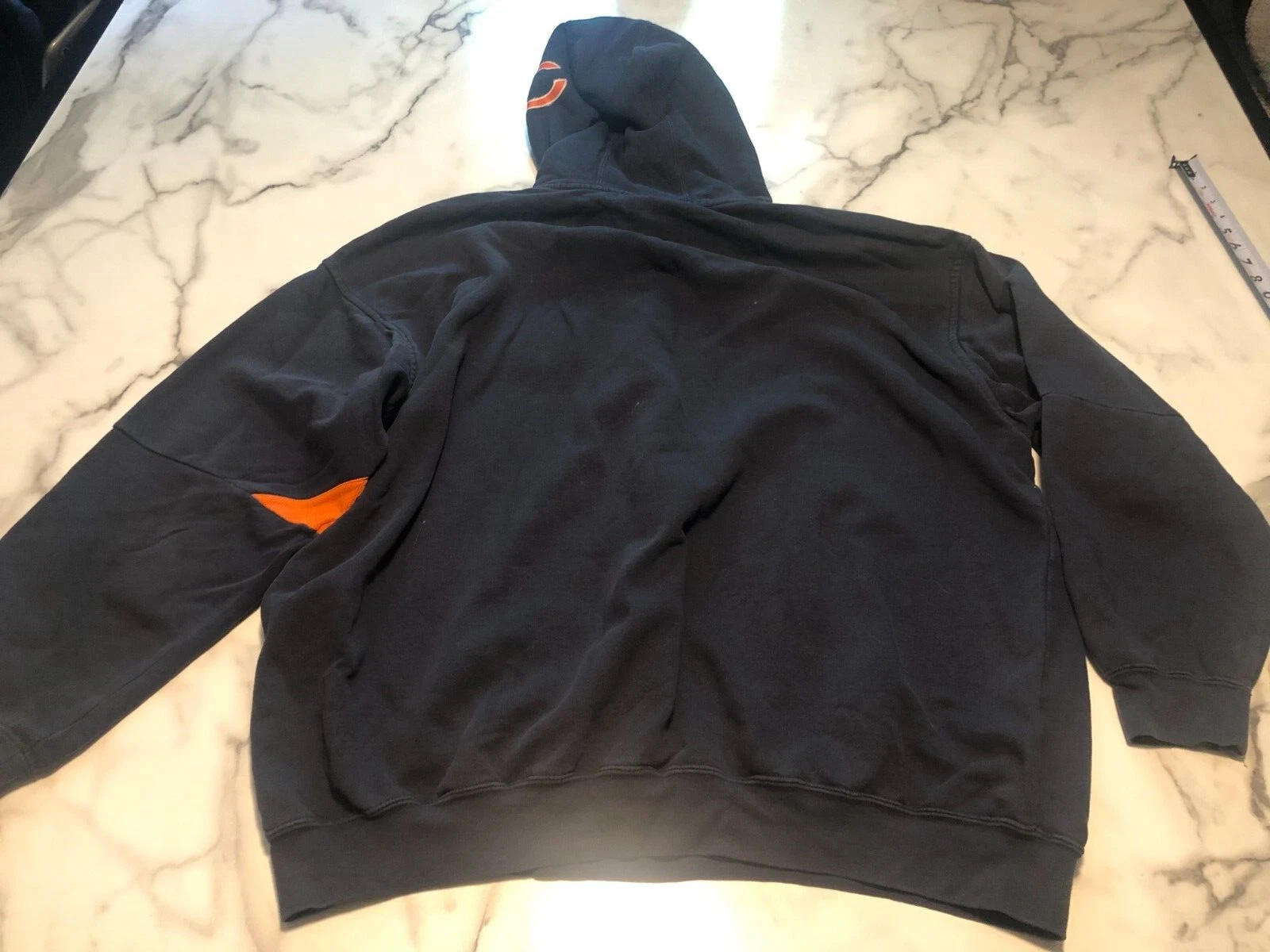 VETEMENTS Felpa con cappuccio NFL Chicago Bears Team abbigliamento blu navy logo pullover calcio