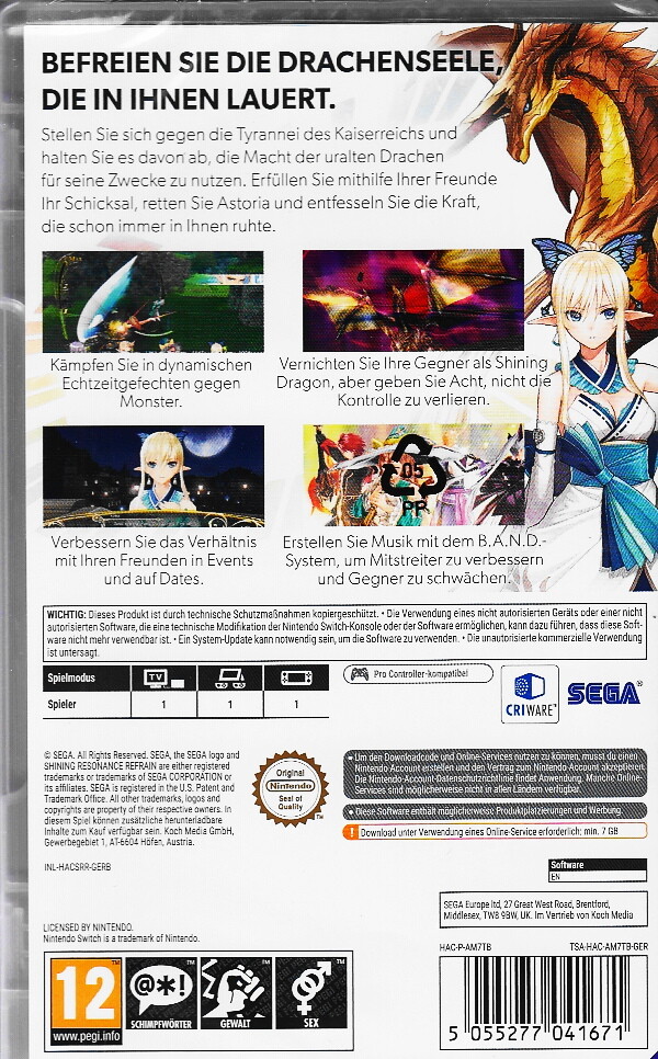 Thumbnail - Shining Resonance: Refrain - Nintendo Switch - Code In A Box - Neu &
