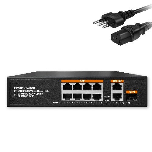 Full Gigabit POE Network Ethernet Switch Unmanaged Hub 120W 8 POE - 第 18/20 張圖片