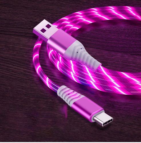 LED Type C Cable Data USB Charger Light Up For Android Galaxy A20e A40 A50 A70 - 第 20/21 張圖片