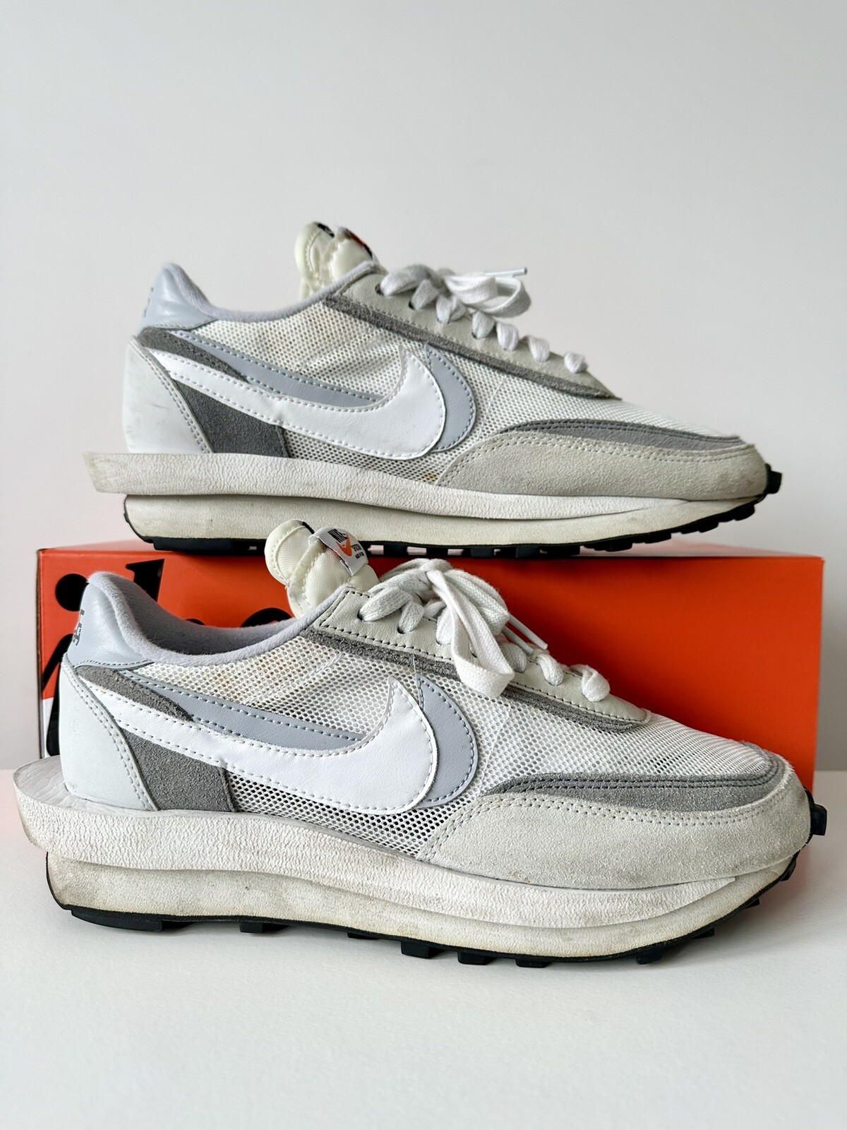 SACAI X NIKE Nike LD Waffle x sacai 'Summit White' ? UK 8 OG Box ? Spedizione il giorno successivo ?