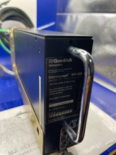 BF GOODRICH WX-500 STORMSCOPE P/N 805-11500-001 WX MAPPING SENSOR WITH FAA 8130