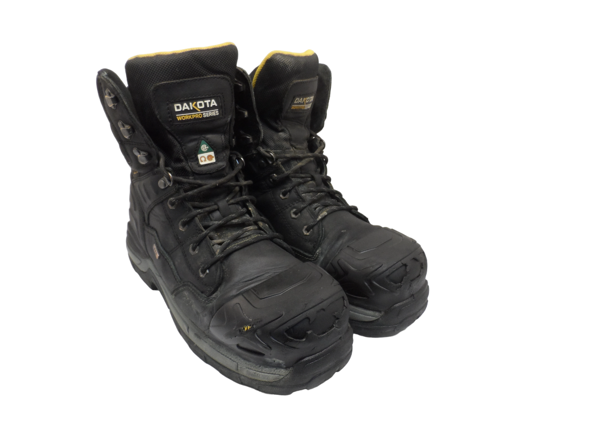 Dakota Men's 8611 8" Inch STCP IceFX WP T-Max Insulated Work Boot Black 12M