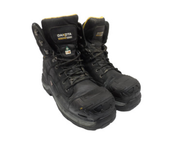 Dakota Men's 8611 8'' Inch STCP IceFX WP T-Max Insulated Work Boot Black 12M