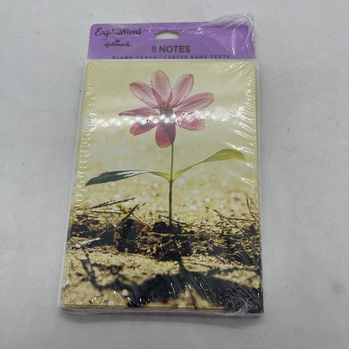 4 Floral Hallmark Expressions Blank Notes Cards Thank You Cards 8 Cards Per Pack - Picture 4 of 6
