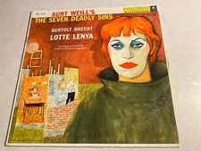 Kurt Weill's The Seven Deadly Sins LP NM Columbia Masterworks
