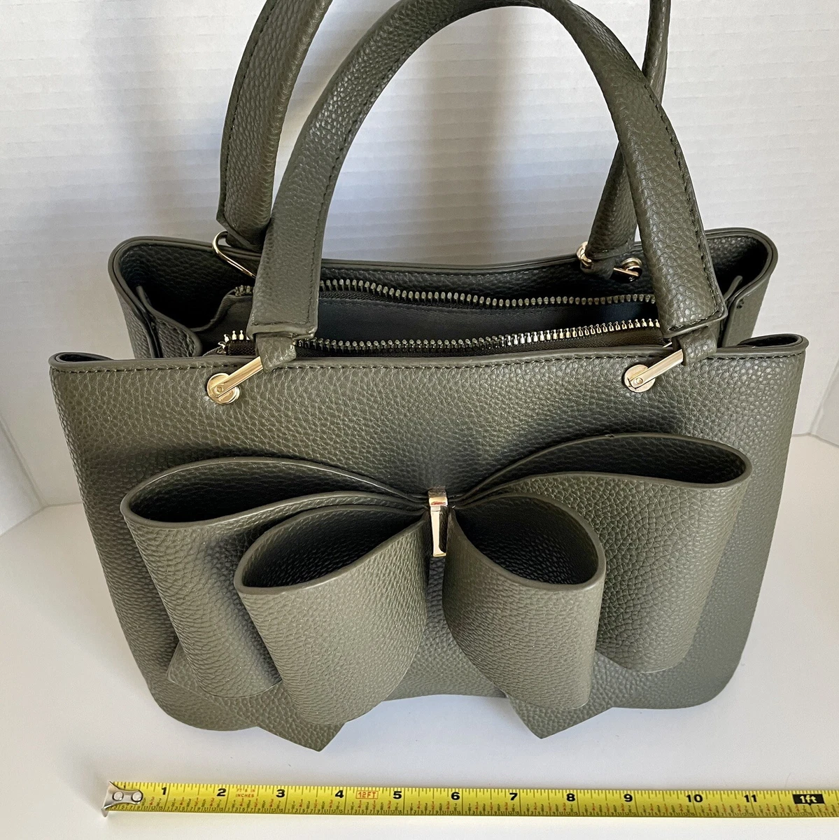 Women s Grossi Jenna Triple Compartment Bowtie Satchel Bag. New eBay
