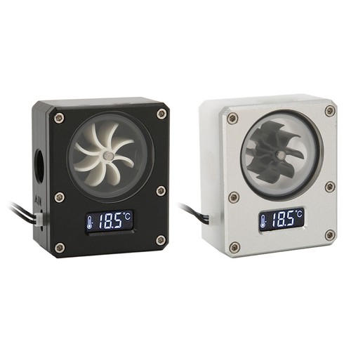 PC Water Cooling Meter 12V Small 3pin Interface G1/4 Thread Durable Acrylic - Afbeelding 3 van 18