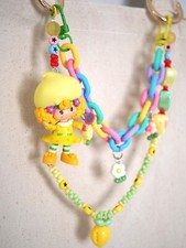 Handmade Bag Charm Strawberry Shortcake - Lemon Meringue