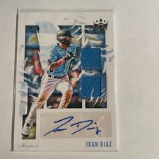 2020 Panini Diamond Kings DK Material Signatures Isan Diaz Rookie Auto RC