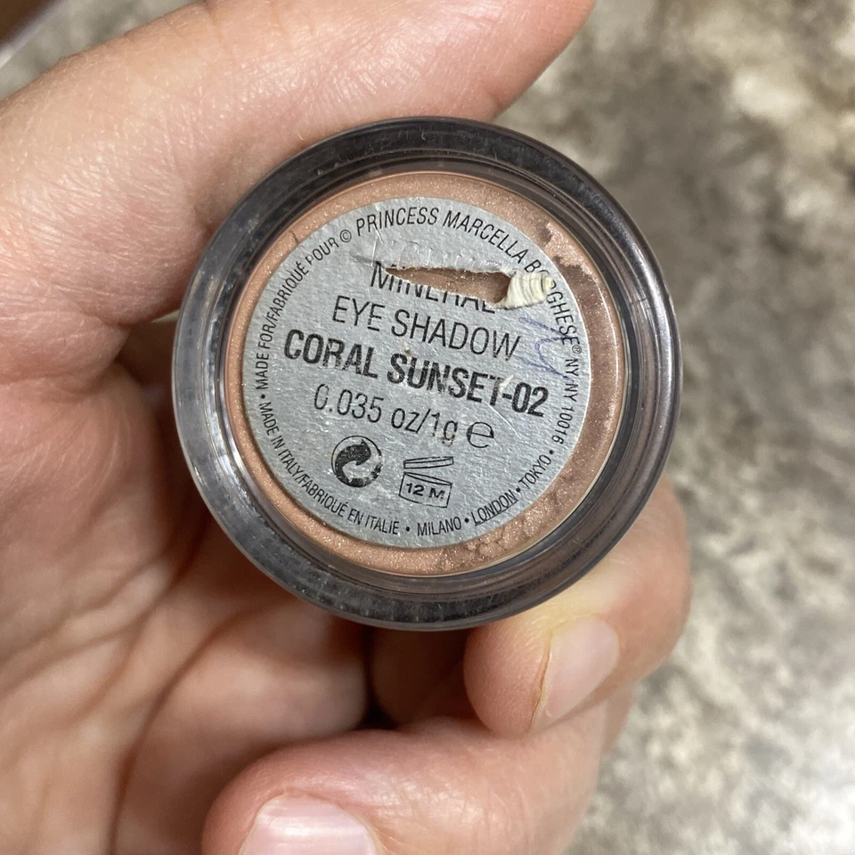 Vintage Princess Marcella Borghese Mineral Loose Powder Eyeshadow Coral Sunset - Image 3 of 4